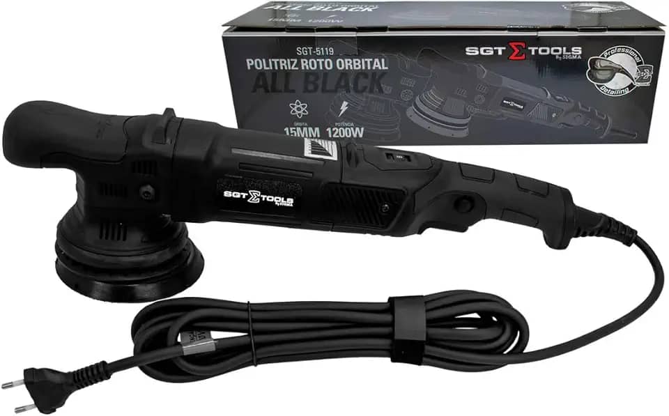 Politriz Roto Orbital Sgt Pro Sgt5119 All Black - 15mm 1200w 60hz 220v