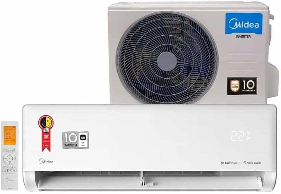 Ar Condicionado 18000 Btus Split Hi Wall Inverter Midea Quente e Frio Ai Ecomaster 220v