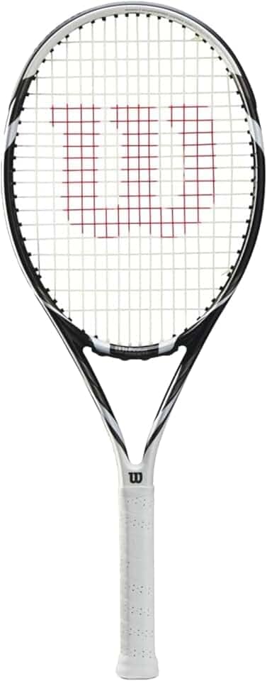 Wilson Six Two Raquete de tênis WR125110U, raquetes de tênis femininas, masculinas, preta, 2 EU