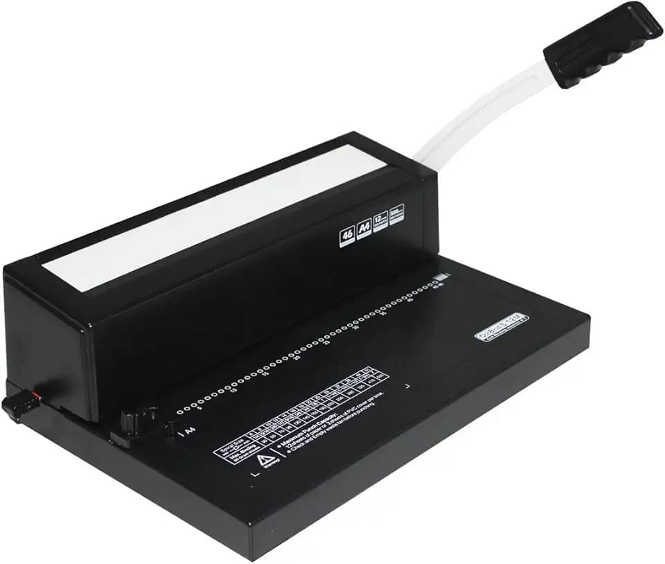 Máquina Encadernadora e Perfuradora Encadernação Espiral A4