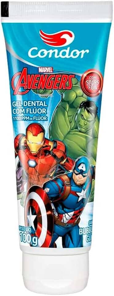 Condor - Gel Dental Condor 100Gr Starsfun Avenger Com Fluor