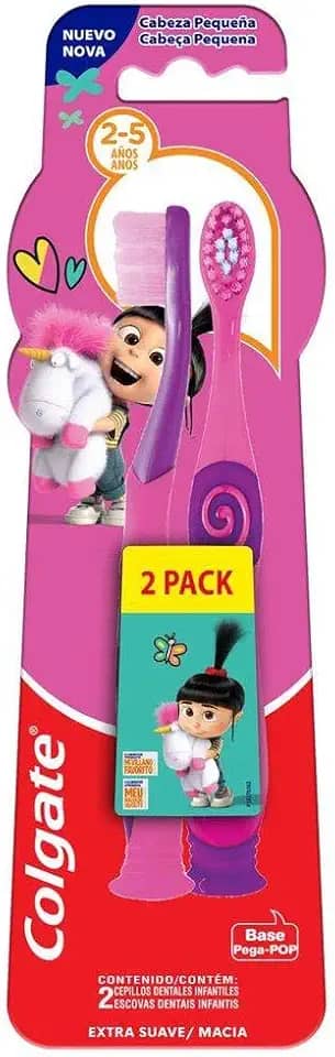 Escova de Dente Infantil Colgate Smiles Agnes e Fluffy 2 unidades