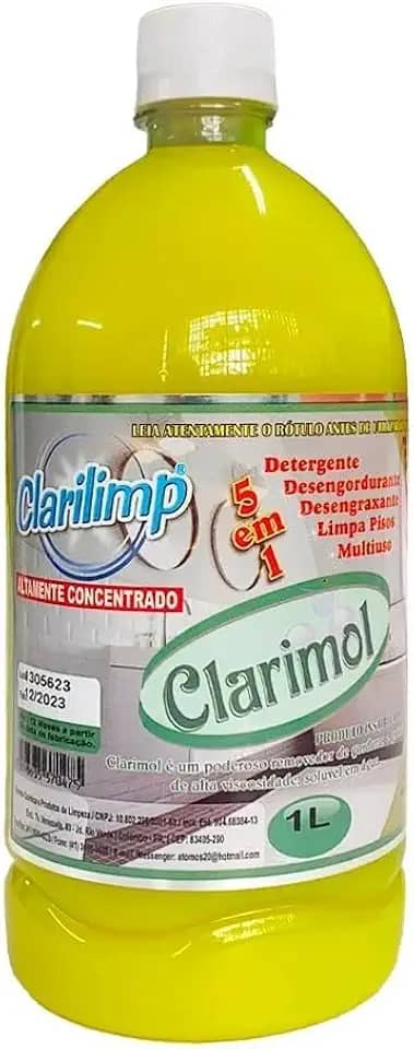 CLARIMOL 5X1 CONCENTRADO DETERGENTE DESENGORDURANTE DESENGRAXANTE LIMPA PISOS MULTIUSO 1L