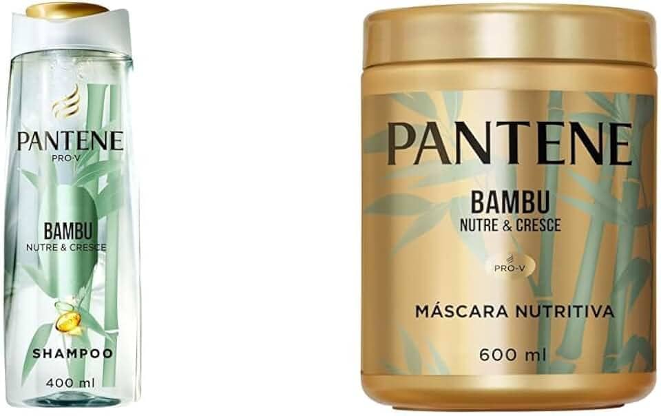 Shampoo Pantene Bambu - 400ml + Máscara de Tratamento Pantene Bambu - 600ml