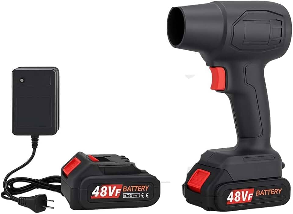 Soprador De Ar Portátil Sem Fio 35000PA Alta Potência - Bateria Recarregável Multiuso - Ideal para Folhas Jardim Carro e Limpeza de Calçadas