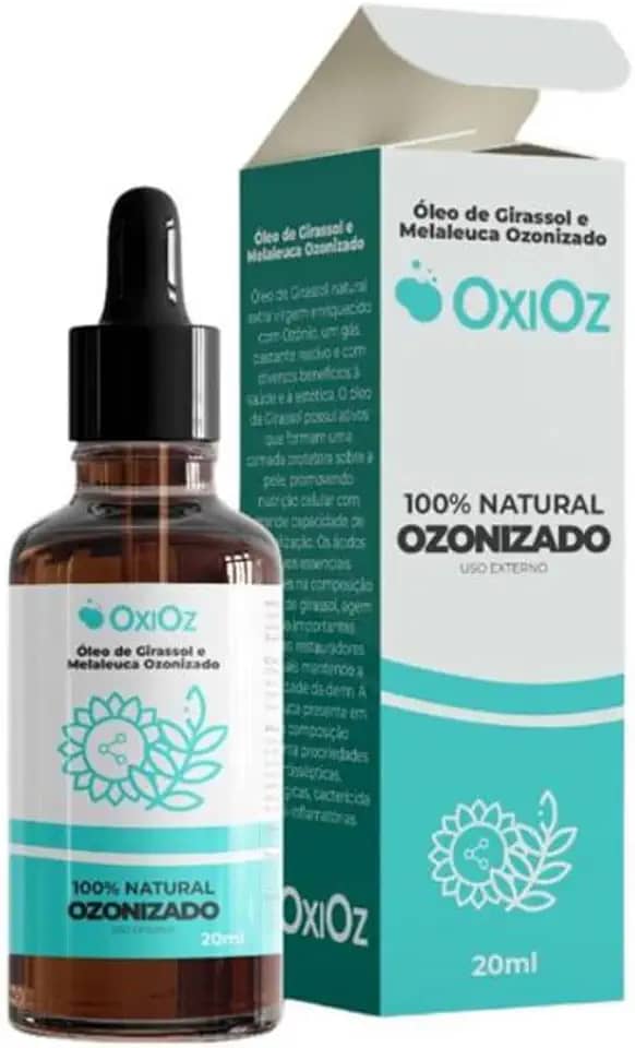 OxiOz - Óleo Ozonizado de Girassol e Melaleuca 20ml