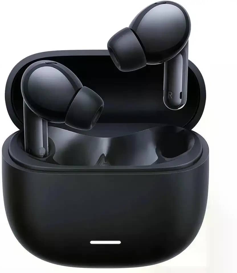 Fone Bluetooth Redmi Buds 6 Lite Preto - Cancelamento de Ruído Ativo e Bateria de 38 horas - Produto Global - Não Oficial Brasil