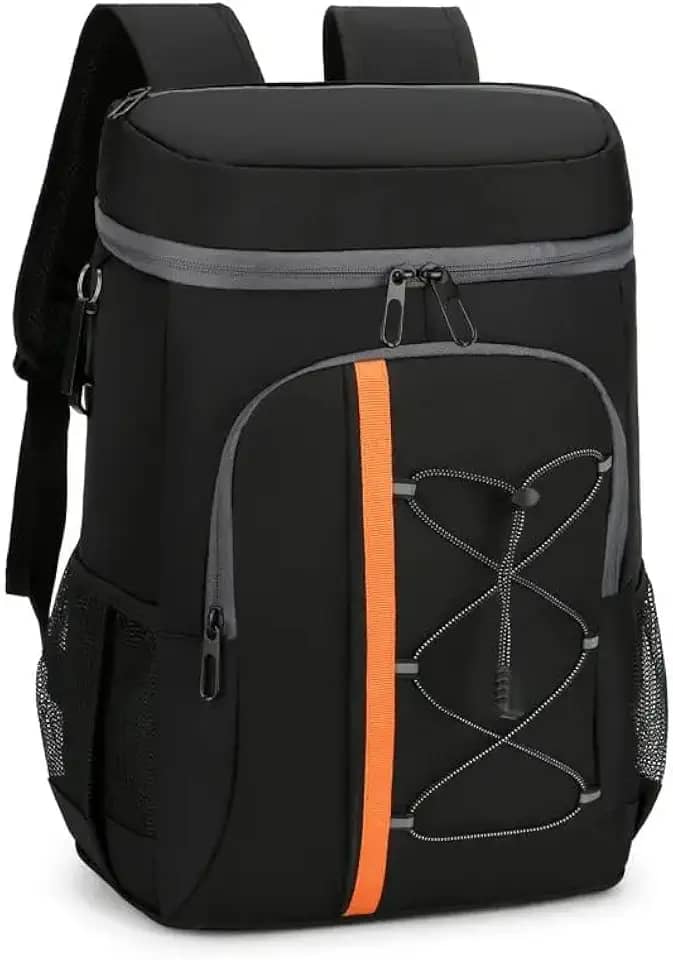 Mochila Térmica Cooler Portátil Para Praia, Churrascos, Camping, Viagens, Ar Livre - Antivazamentos, Refrigera 24 Horas, 30 Litros Capacidade, 3 Compartimentos