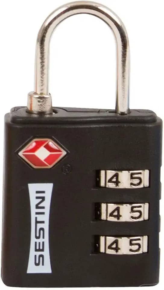 Cadeado TSA c/ Combinacao PRETO