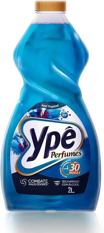 Ypê Limpador Perfumado Premium Azul Tropical 2L - Até 30 Horas de Perfumação