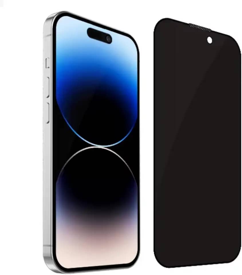 [GL CASES] Película Privacidade Apple iPhone 16 Anti Risco Película Privativa iPhone 16 Vidro Temperado 3D Proteção 9H Pelicula Anti Espião Cobertura Total Da Tela + Kit Limpeza Para Aplicação
