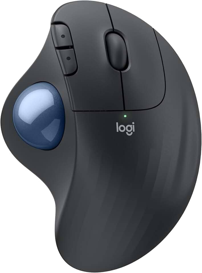 Mouse sem fio Logitech Trackball ERGO M575S com Cliques Silenciosos, Controle Fácil do Polegar, Rastreamento Preciso e Suave, Conexão Bluetooth e USB Logi Bolt - Compatível com PC/Mac