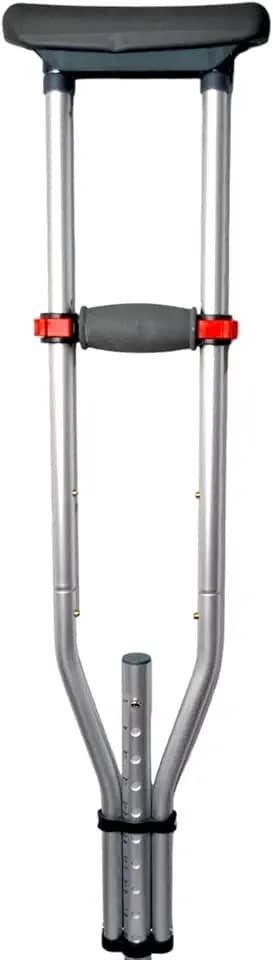 MULETA AXILIAR AJUSTAVEL ATE 130KG ALUMÍNIO REGULÁVEL SUPERMEDY