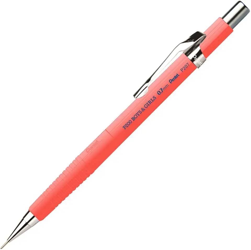 Lapiseira 0.7mm Sharp P200 B e G Salmão , Blister com 1 Unidade Pentel, Multicor