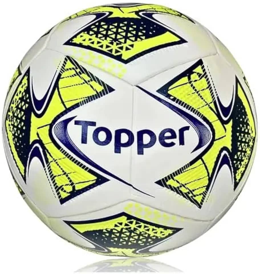 Bola de Futsal Topper 22 Pro Oficial, Costurada à Mão, Tamanho Nº 4, Uso Indoor, Adulto e Infantil, Futsal Society Treino e Jogo
