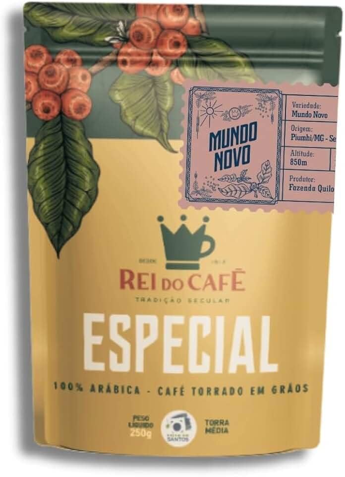 Café Especial Torrado e Moído Variedade Mundo Novo Serra da Canastra 250G Rei do Café