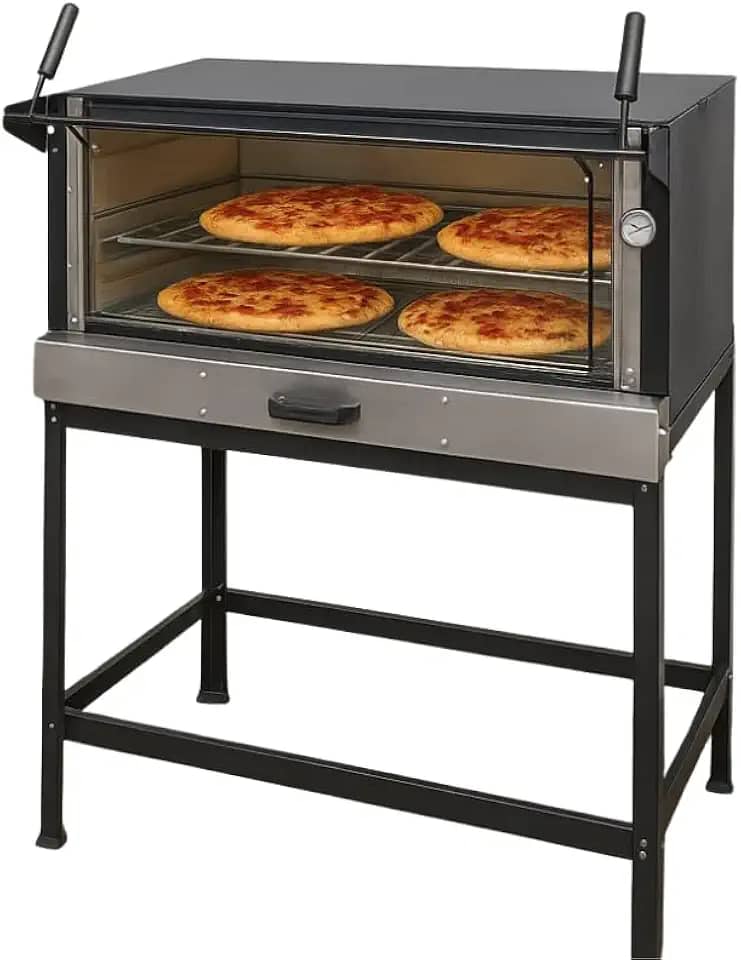 Forno Pizza Industrial A Gás Com Pedra Refratária 100 X 68 cm