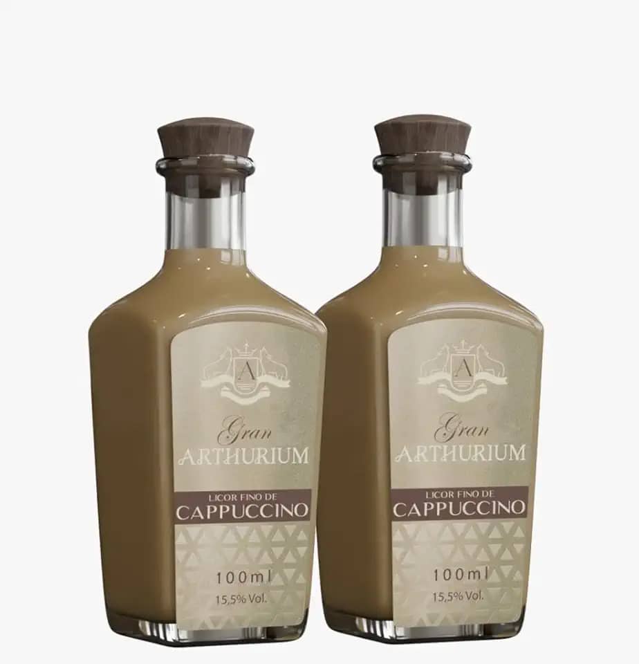 Kit Mini Licor Cappuccino Gran Arthurium 100ml - 2 Garrafas