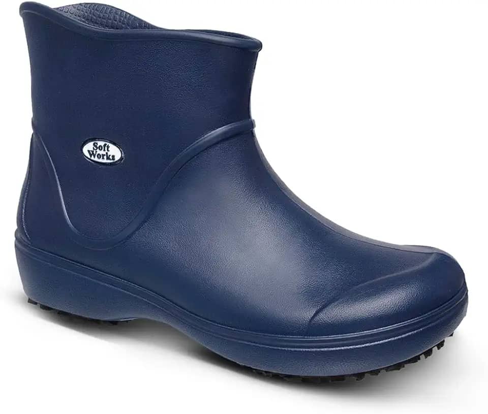 Bota Cano Curto Antiderrapante Trabalho Impermeável Anti eletrica Limpeza Açougue Com Ca