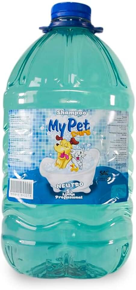 MY PET BRASIL Shampoo Para Cachorros Modelo Neutro Shampoo Profissional Pet Banho E Tosa Galão De 5 Litros
