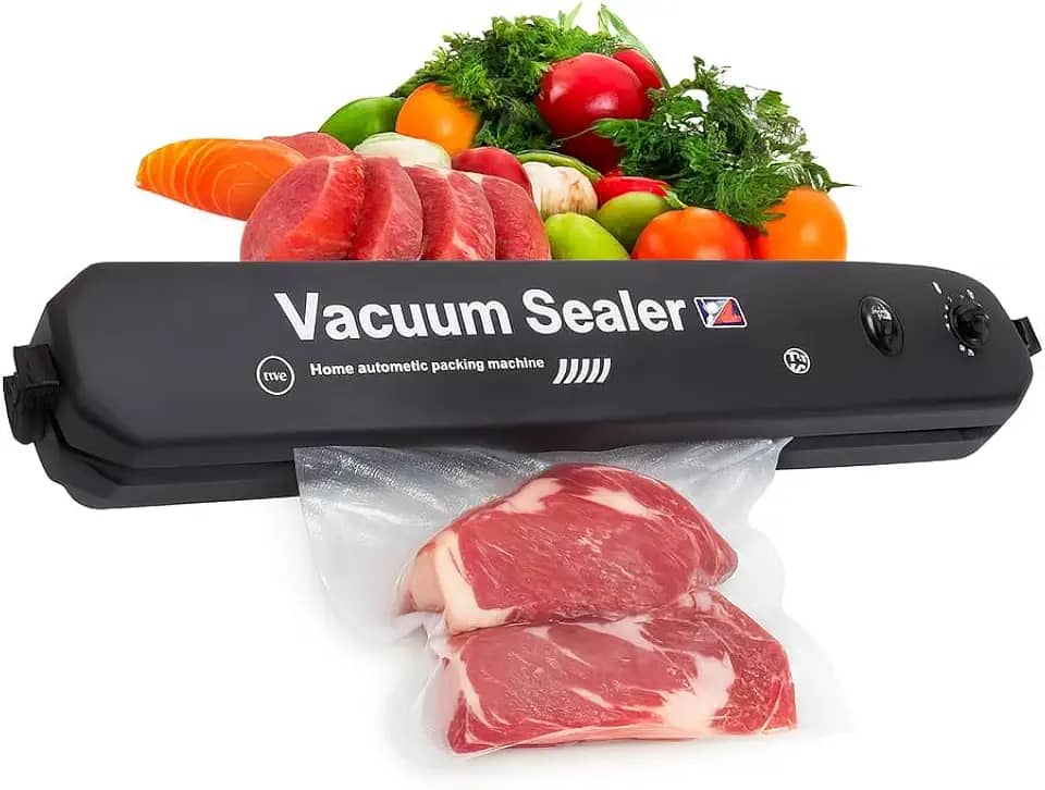 Máquina Seladora Automática Vácuo Portátil Alimentos Domestica + 10 Embalagens a Vácuo, Embaladora, Empacotadora carnes e vegetais