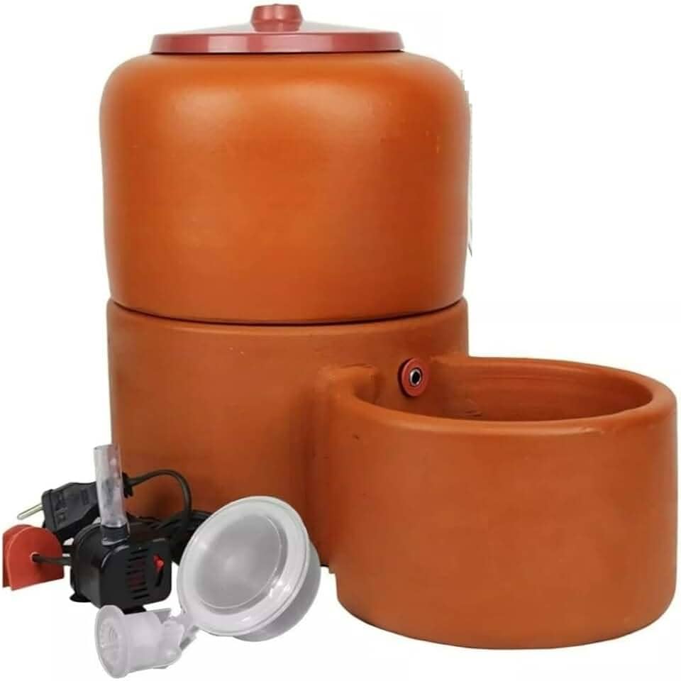 Fonte Bebedouro Pet Gato E Cães Com Vela Bomba 4Litros Cerâmica Bivolt Filtro Carvão Ambiente Residencial Bebedouro Para Gatos