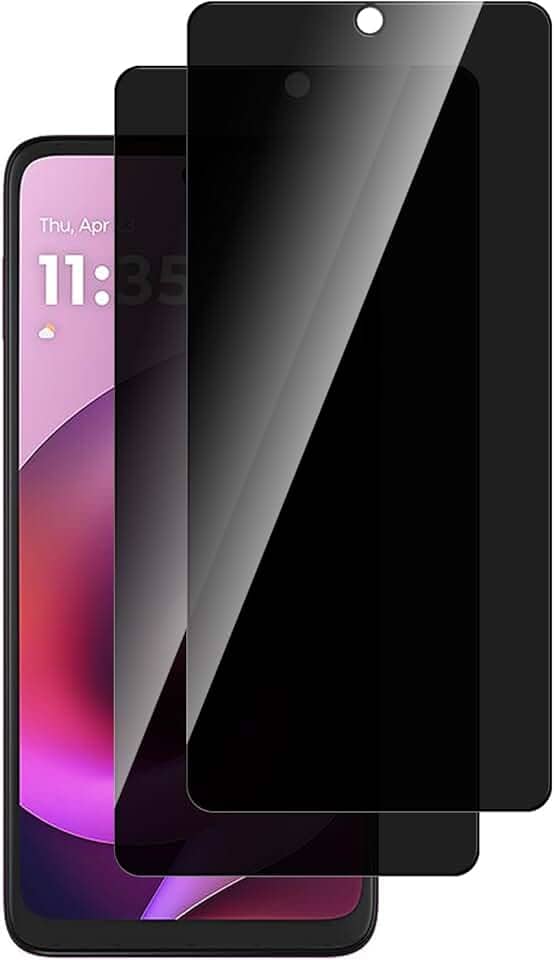 Pacote com 2 protetores de tela para Motolora Moto G (2026), vidro temperado anti-espião, ultra HD, sem bolhas, antiarranhões para Moto G (2026), fácil instalação, compatível com capas