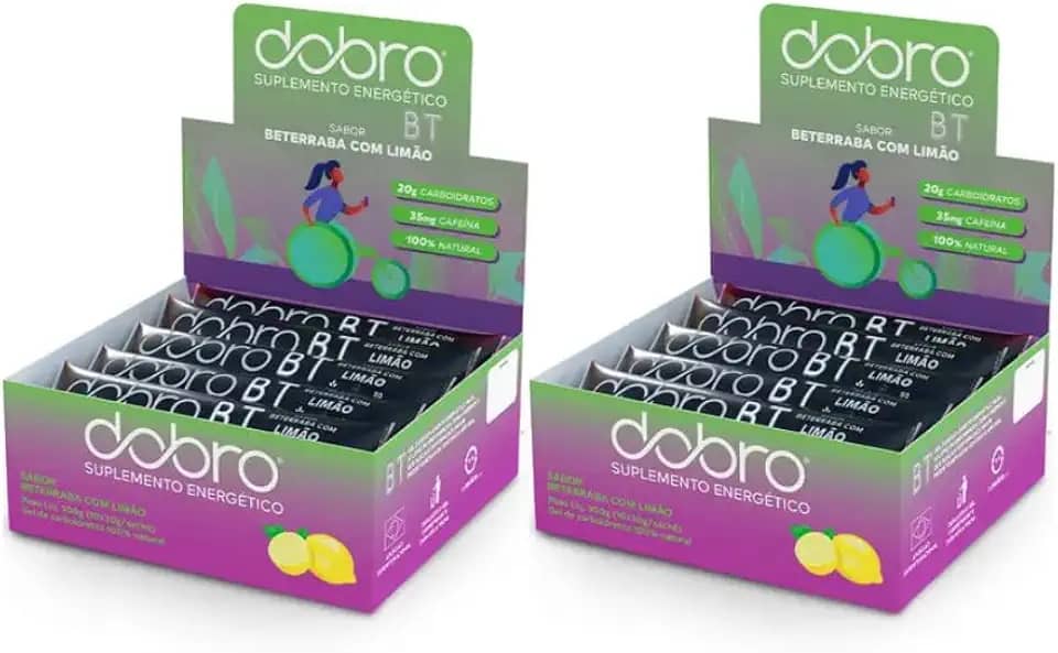 Combo 2x Displays BT Gel de Carboidrato com Beterraba (10un x 30g, Beterraba com Limão e Cafeína)