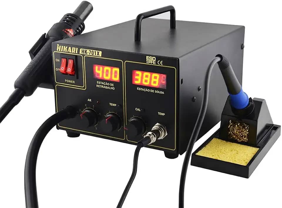Estação de solda e retrabalho digital 2em 1 - HK-701X