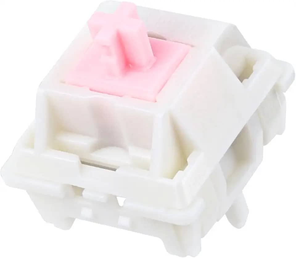 EPOMAKER Interruptor De Teclado Silencioso Roseveil Para Mecânico Gamer, 30 Peças, 5 Pinos, 32Gf, Pré-Lubrificado, Linear Silencioso, Estojo Pc, Haste Ly, Compatível Com Teclas Mx (Roseveil Silent)