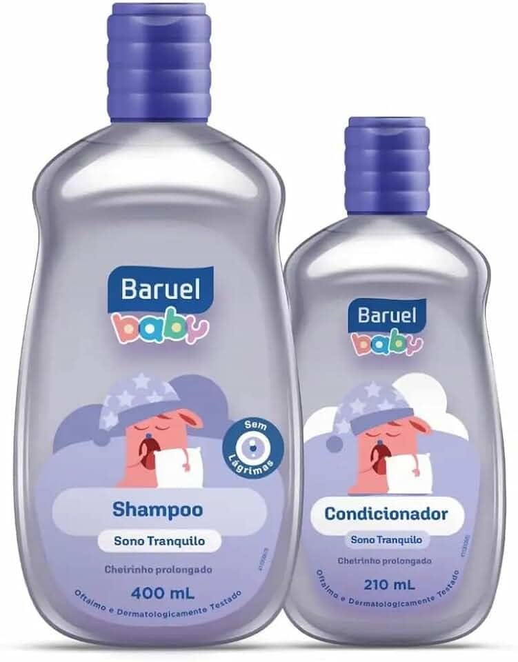 Kit Shampoo + Condicionador Baruel Baby 400Ml+210Ml Sono Tranquilo