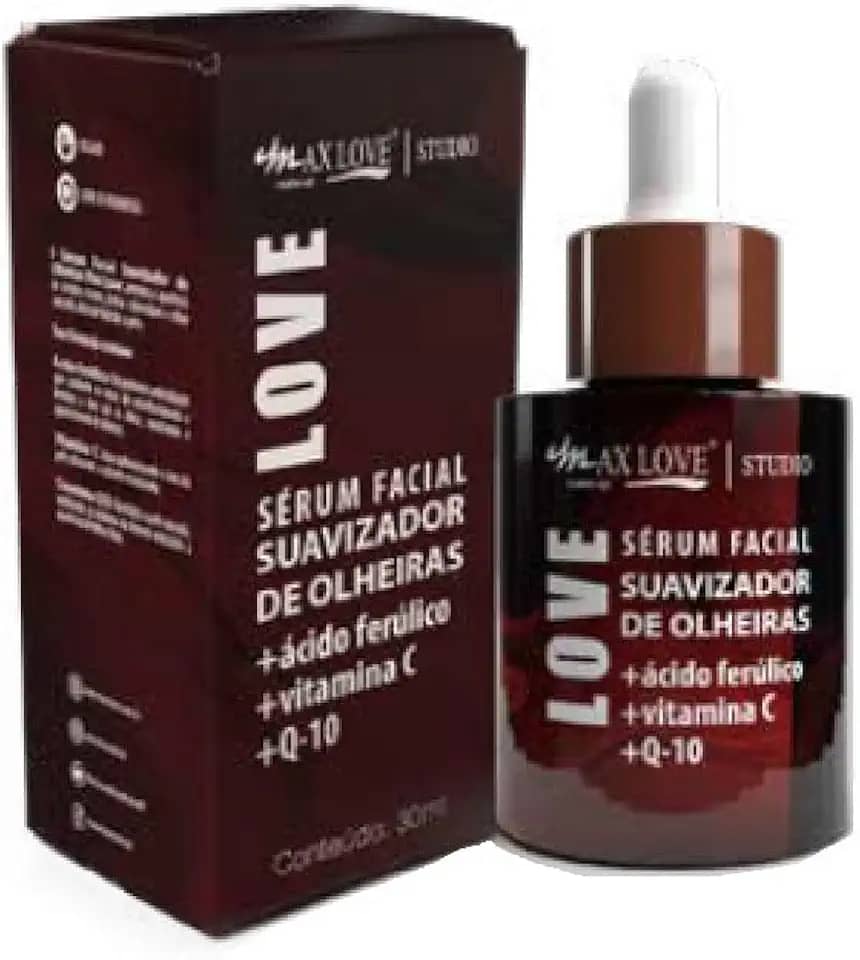 SÉRUM FACIAL SUAVIZADOR DE OLHEIRAS - 30ml - MAX LOVE