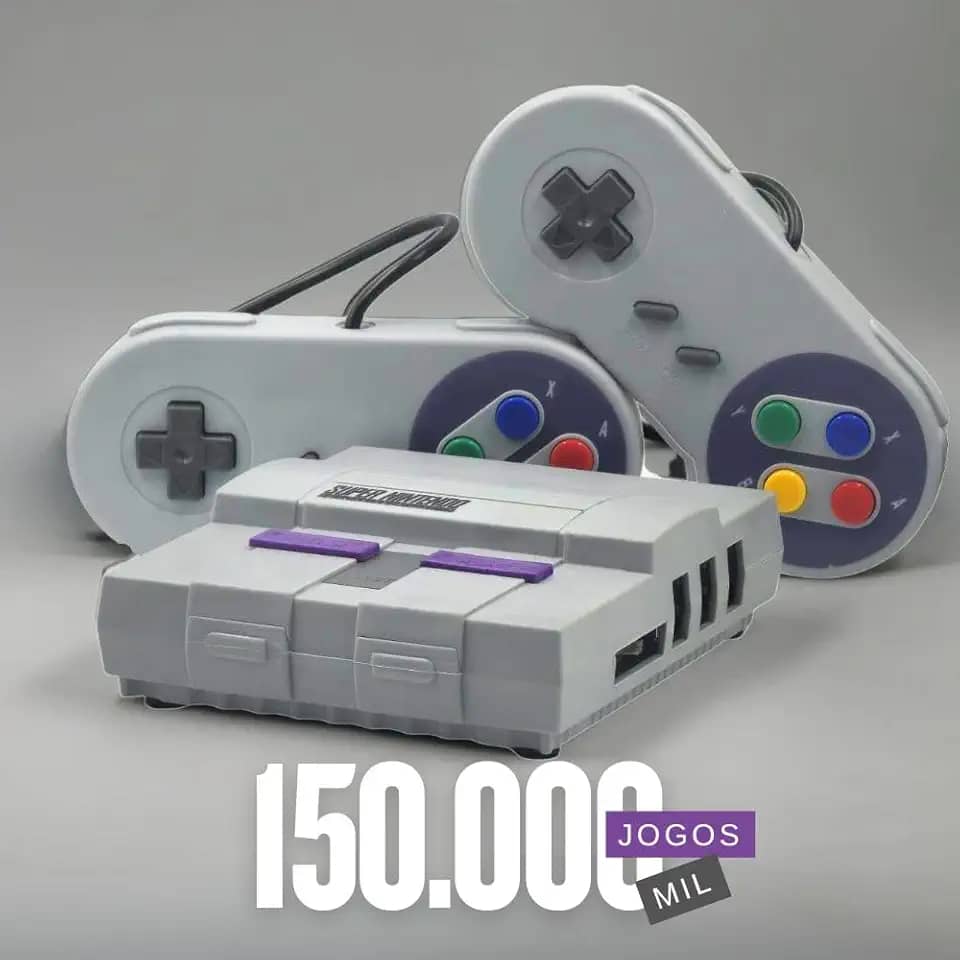 Mini Super Nintendo com todos os Jogos de Snes versão 2026 com 150 mil Jogos Atualizado