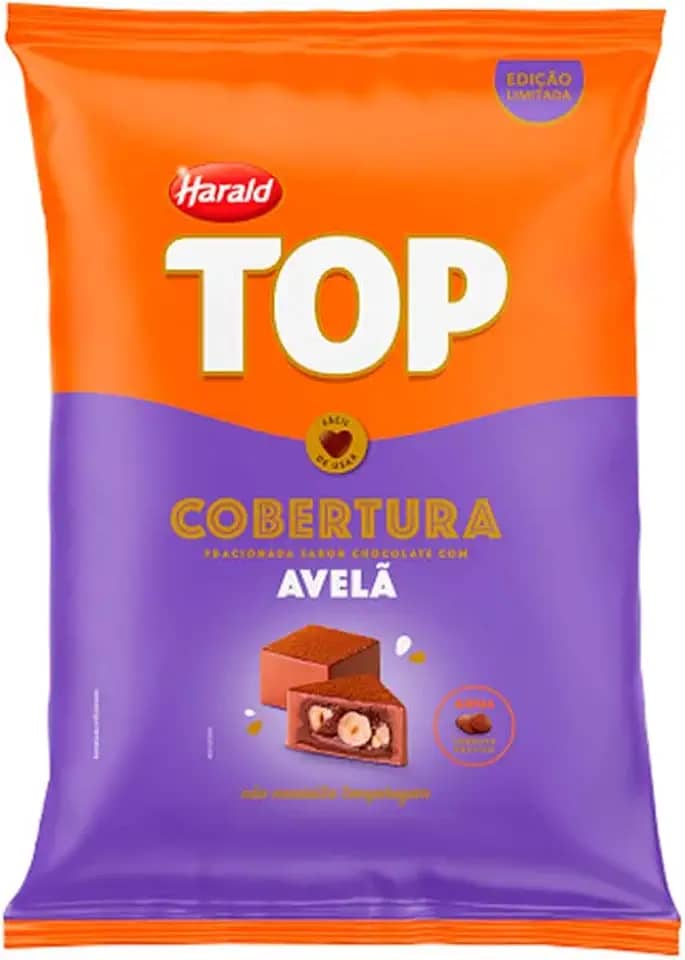 Gotas de Chocolate Fracionado Top Avelã 1,01kg - Harald