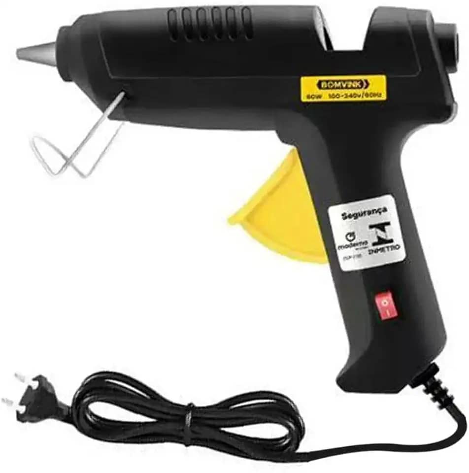Pistola de Cola Quente Profissional, 40W Bivolt, Bico 11mm, Aquecimento Rápido, Antivazamento (40W)
