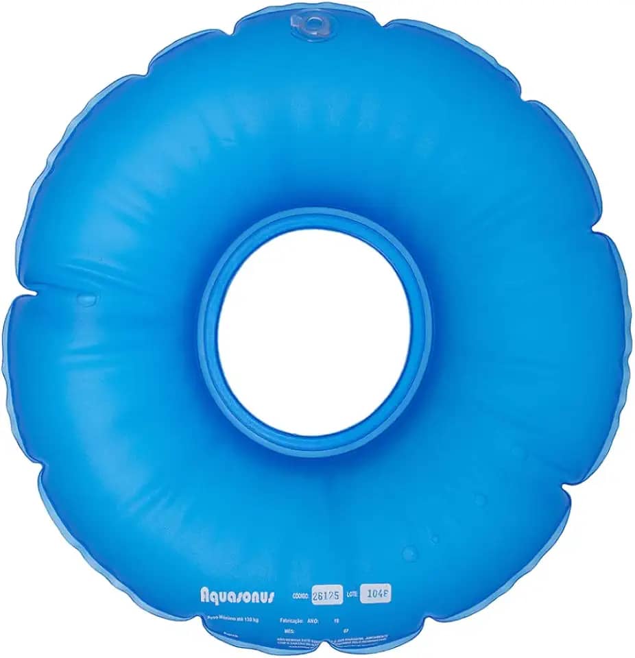 Almofada D’água Redonda Com Orifício Anti-escaras - Aquasonus