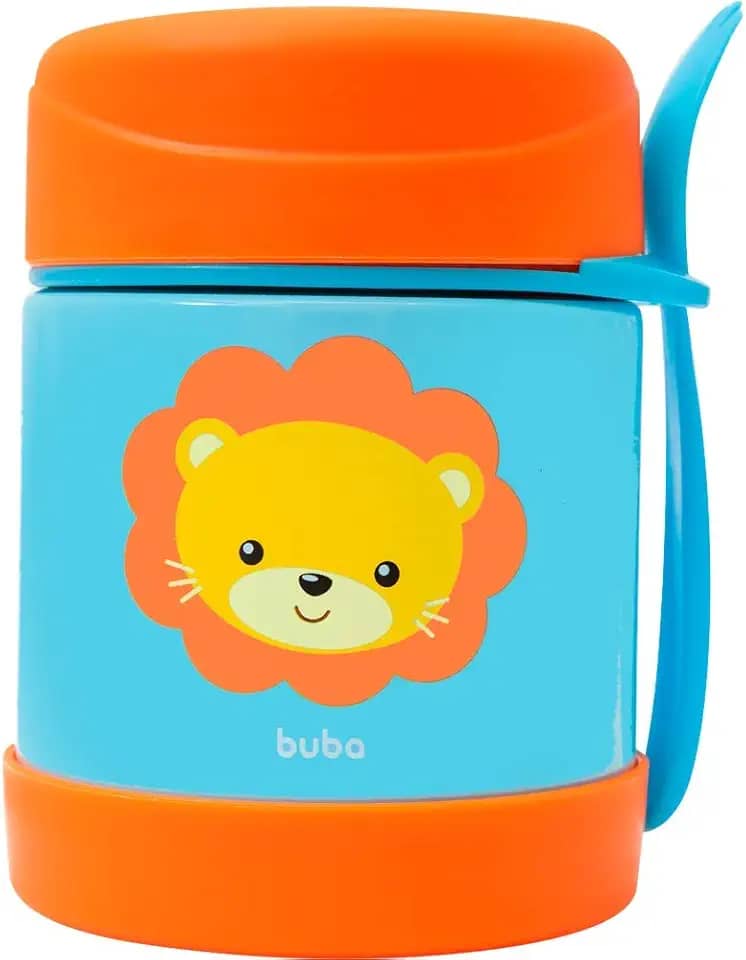 Pote Termico Animal Fun - Leao, BUBA, Colorido