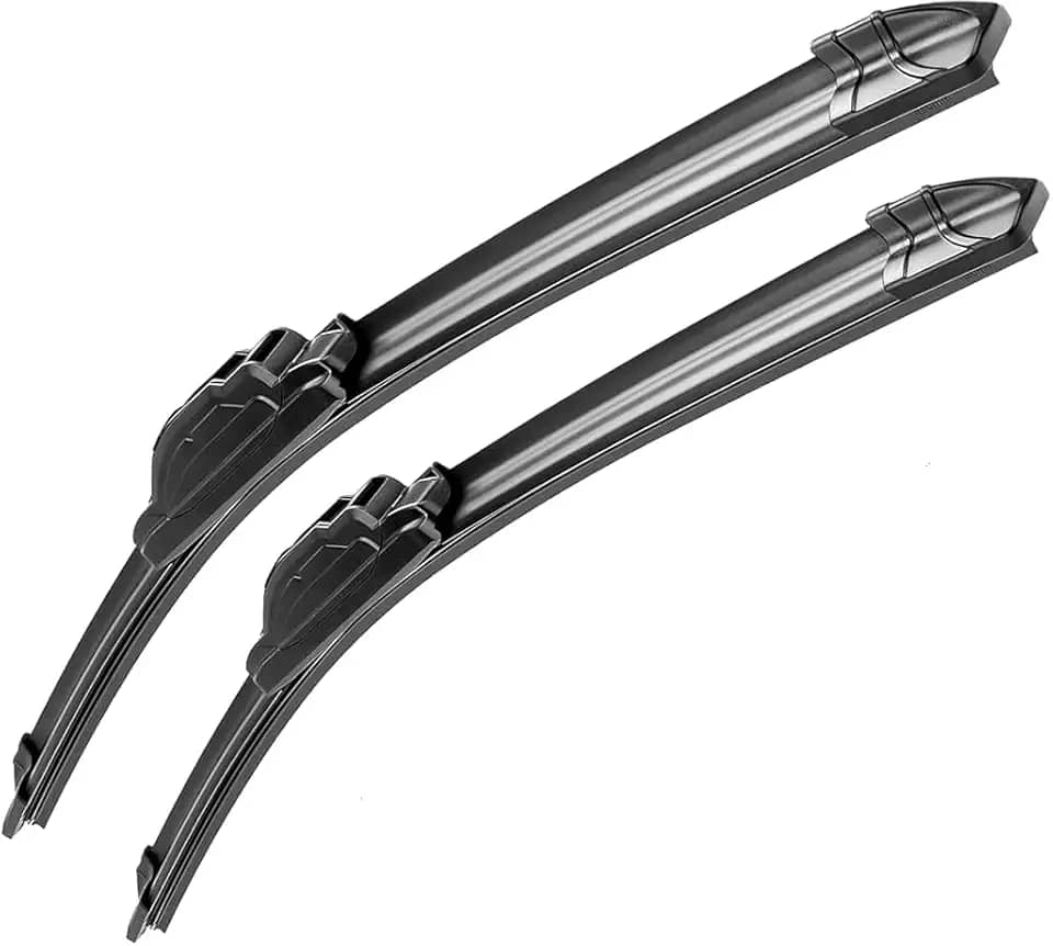 Par Palheta Dianteira Limpador Parabrisa Carro Reforçada Durável Compatível Com (Cronos 2018 á atual)