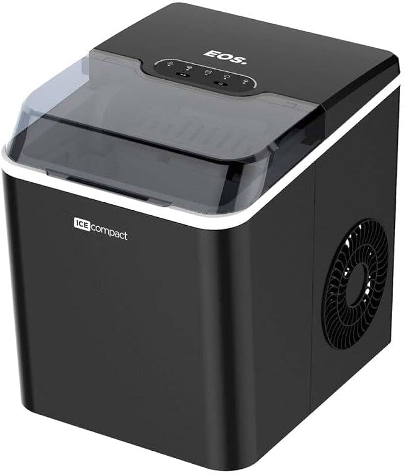 Máquina de Gelo 12kg Eos Ice Compact Emg04p Preto 110v