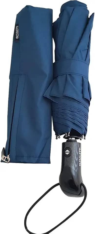 Fazzoletti, 906AZUL, Guarda-Chuva Automático Abre Fecha Mini Golf, cor Azul, Plástico