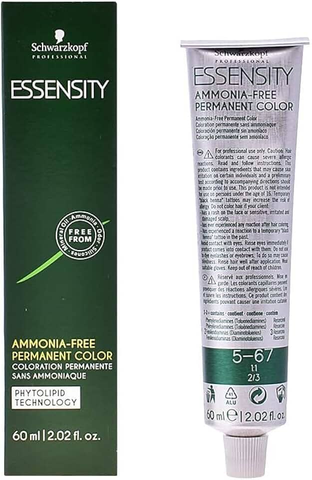 Schwarzkopf Essensity Coloração Sem Amônia 5-67 Castanho Marrom Cobre 60ml
