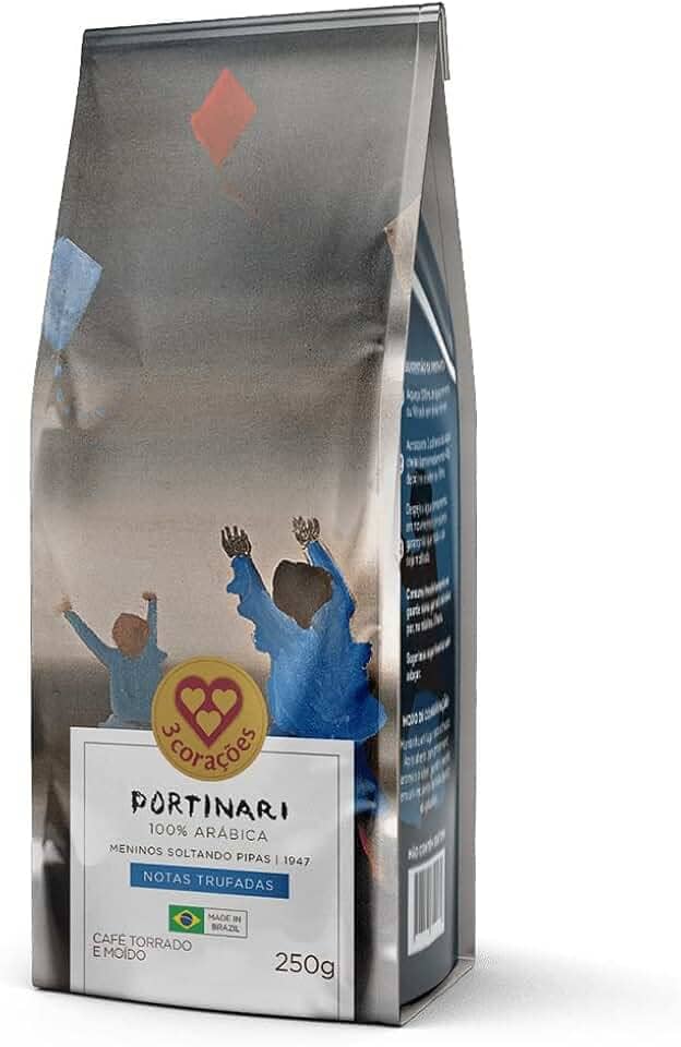 3 Corações Café Torrado e Moído Gourmet Portinari, Notas Trufadas, 250G