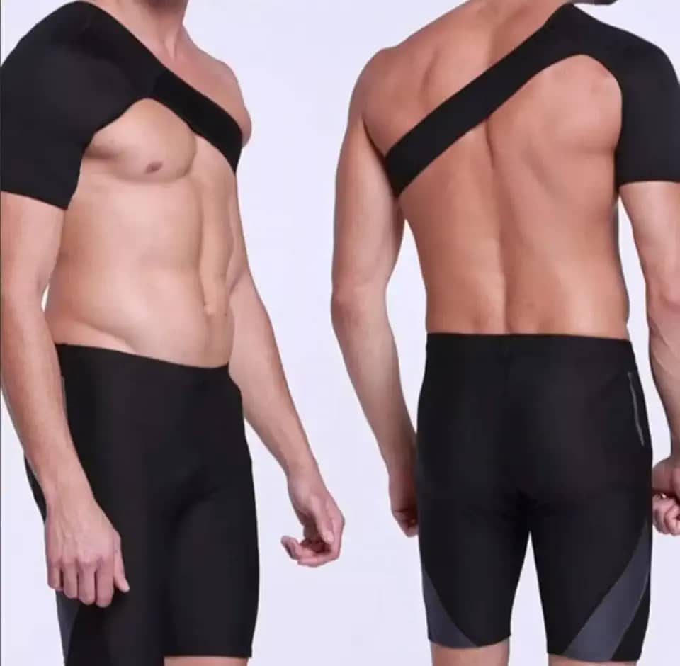 Ombreira Tipóia Protetor Suporte de Ombro e Clavícula Neoprene Treino Academia Lesões Imobilizador Ajustável de Ombro Anti Lesão Alívio da Dor Correção de Postura