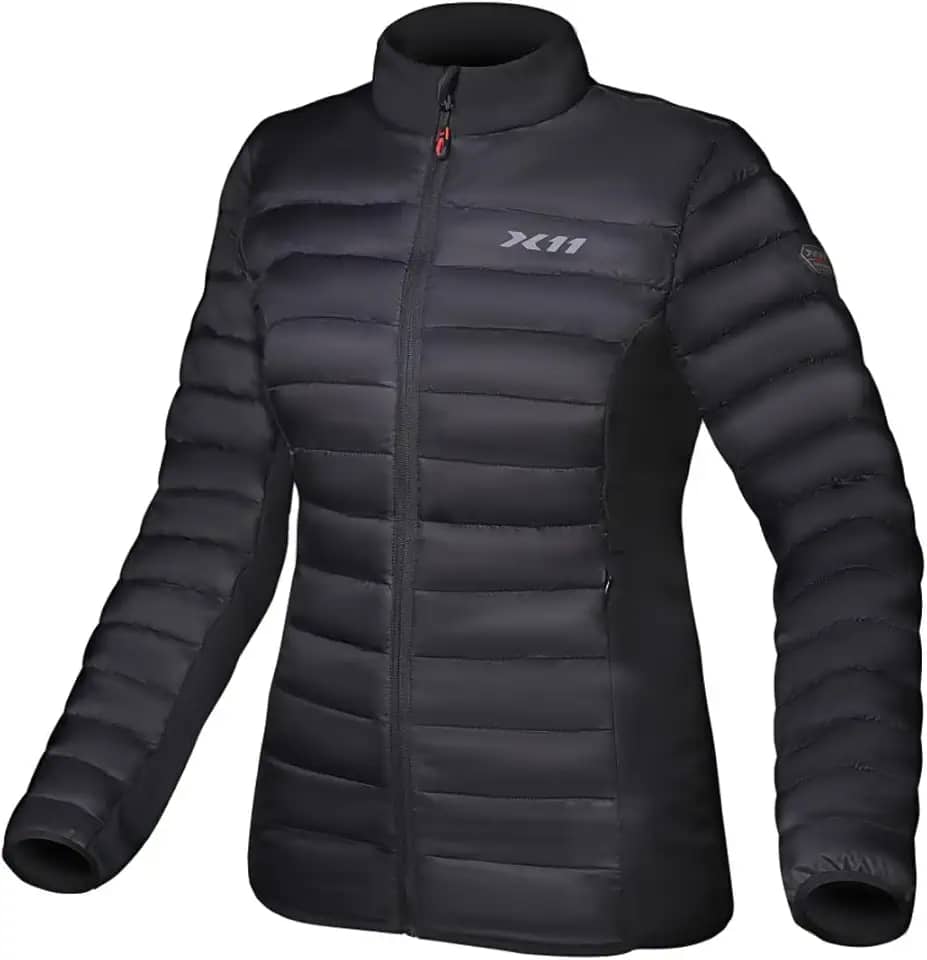 Jaqueta Puffer Casual Feminina X11 Motociclista Proteção Frio Bobojaco Preta