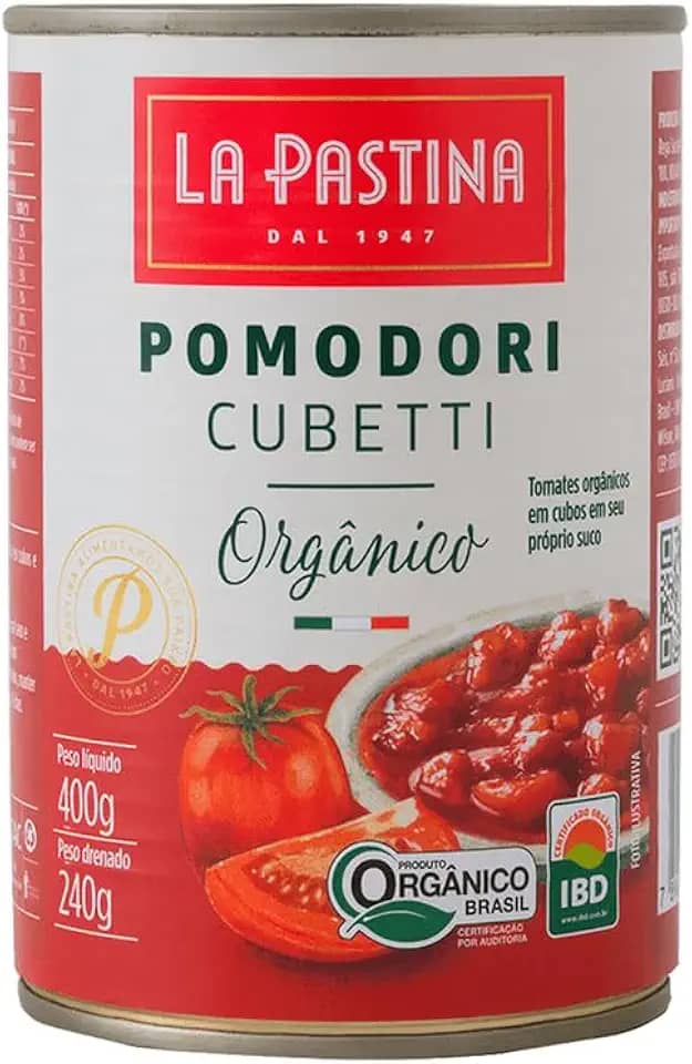 Tomate Cubetti Orgânico La Pastina 400g