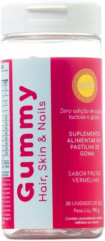 Gummy Beleza Saúde Fortalecedor Cabelo Pele Unha 30Un