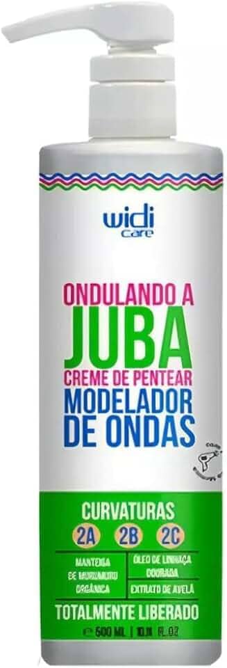 Widi Care Ondulando a Juba, Creme de Pentear Modelador de Ondas, Para Curvaturas 2A, 2B, 2C, Com Óleo de Linhaça e Manteiga de Murumuru, 500ml