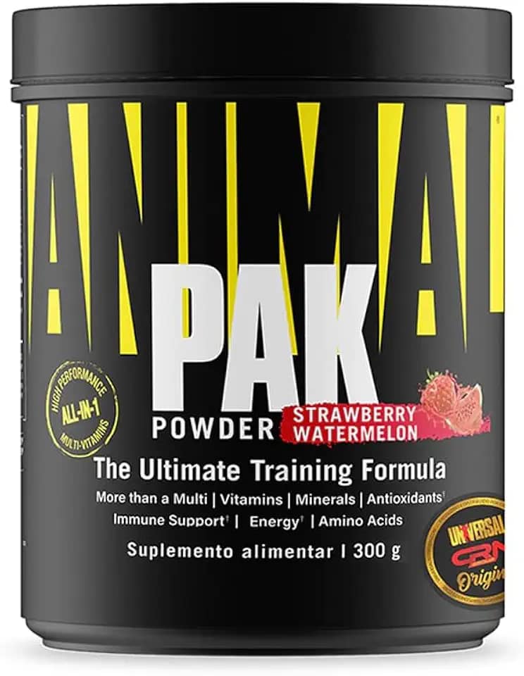 Suplemento Animal Pak Powder - Universal Nutrition (300g, Strawberry Watermelon)