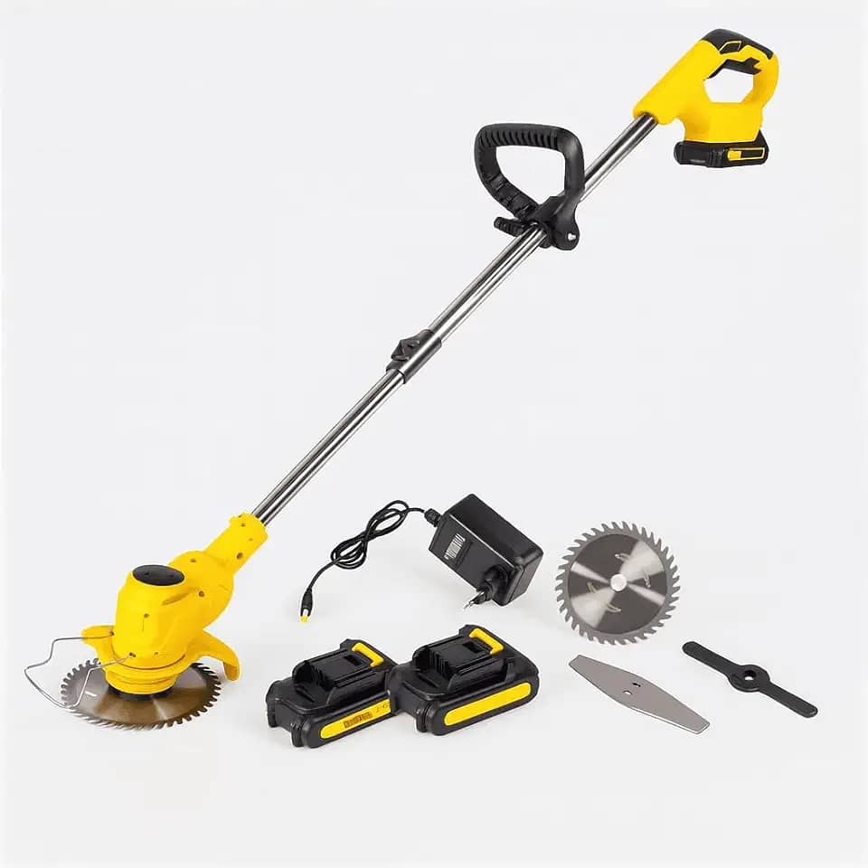 Roçadeira Aparador Grama A Bateria Recarregável 21v 750w 110v/220v Profissional Com Acessórios Tcg21c The Black Tools