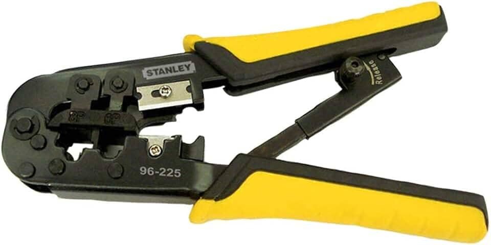 Stanley Alicate Automático 3 em 1, Ferramenta Manual para Crimpagem e Corte, Ideal para Instaladores de Redes, Modelo ‎96-225